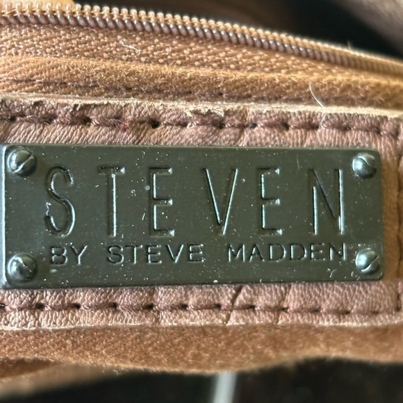 Steven by Steve Madden brown, white calf hair cowhide shoulder bag - Picture 10 of 15